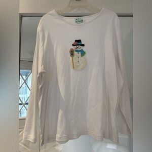Vintage Quacker Factory White Tee‎ with Green Duck Logo